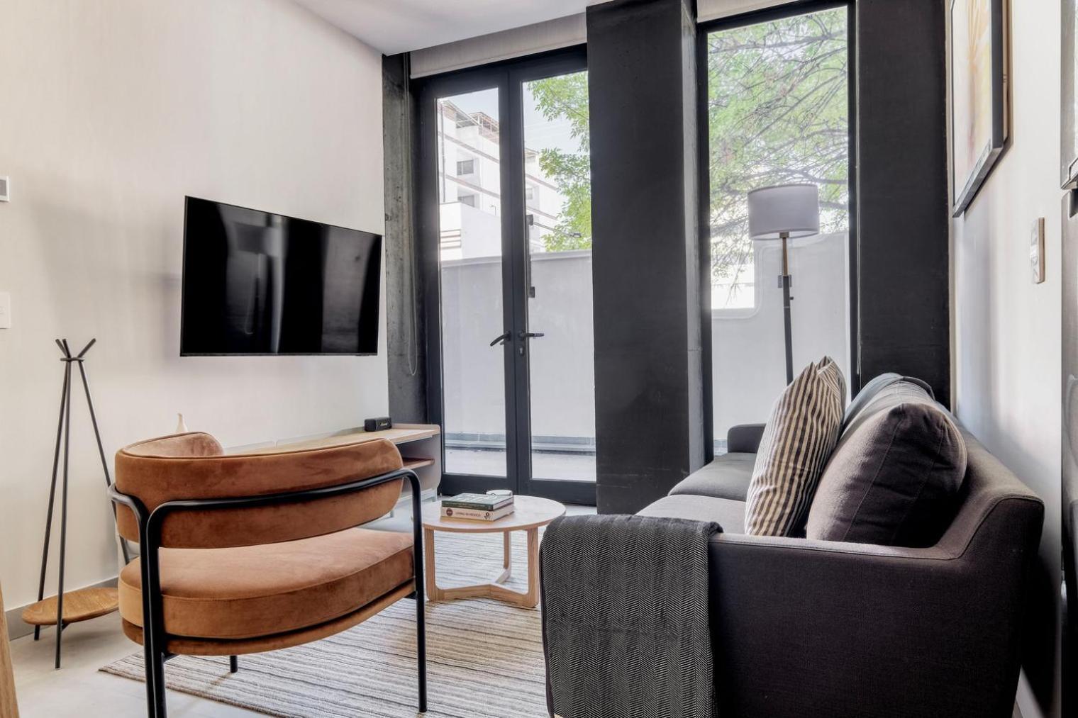 Hip Roma Norte 1br W All-day Security Mex-124 Apartment Mexico City